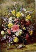 Floral, beautiful classical still life of flowers.105 unknow artist